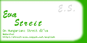 eva streit business card